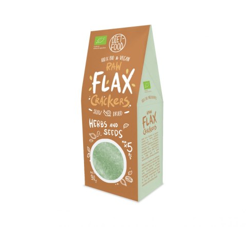 Bio Flax Crackers With Seeds And Herbs