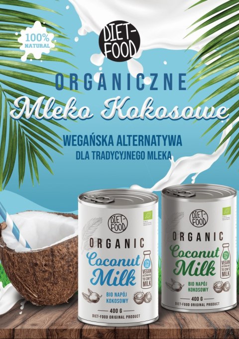 Bio coconut milk 22% - can 400 ml