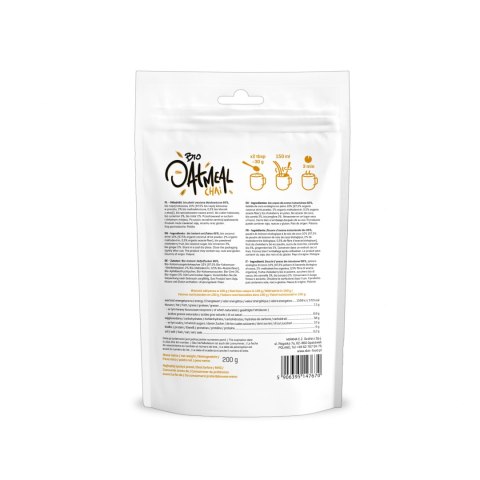 Bio Owsianka Chai Imbir i Cynamon 200 g