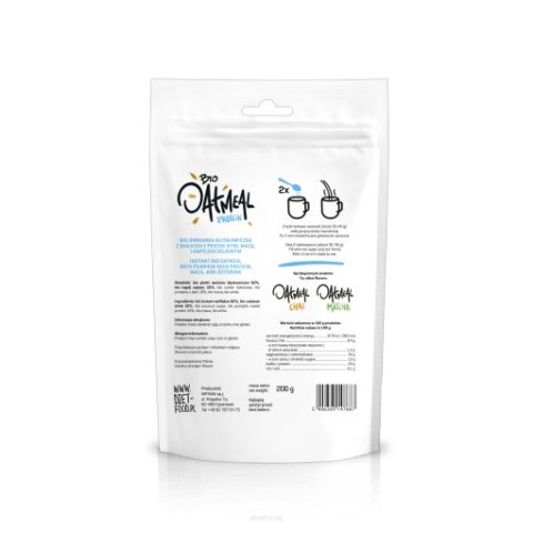 Bio Owsianka Proteinowa Dynia i Maca 200 g