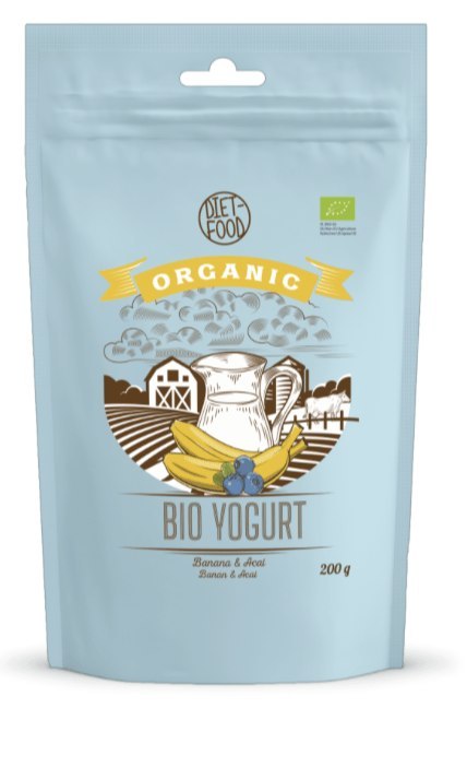 Bio jogurt banan & acai - instant 200g