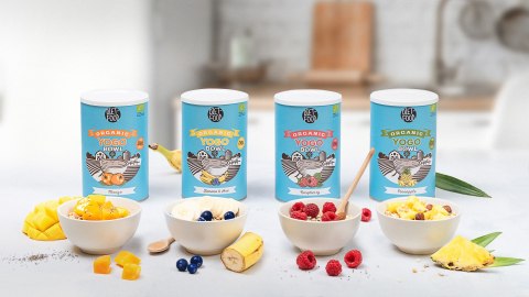 Bio yogo bowl with chia - mango - kraft tube500G Bio yogo bowl with chia - mango - kraft tube500G