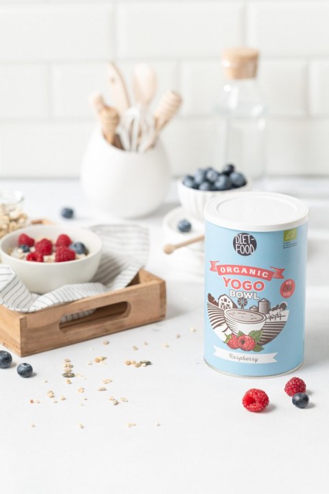Diet-Food Bio Yogo bowl with chia - raspberry - tube 500g Diet-Food Bio Yogo bowl with chia - raspberry - tube 500g