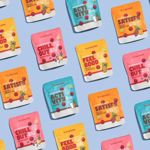 20x Bio Vegan Bites (fruit cubes) - mix of flavors 120 g