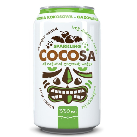 24x Cocosa Woda Kokosowa Gazowana 330 ml