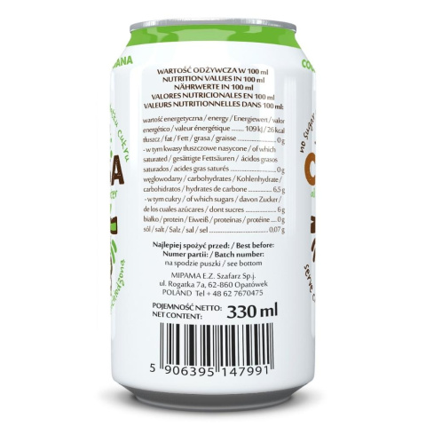 24x Cocosa Sparkling Coconut Water 330 ml