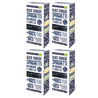 2+2 GRATIS! Bio Makaron Sojowy Czarny Spaghetti 200 g