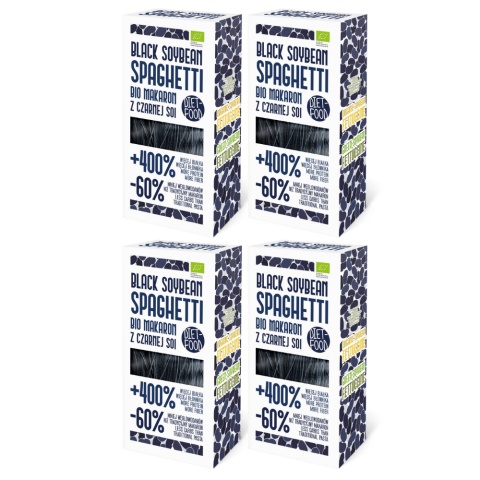 2+2 GRATIS! Bio Makaron Sojowy Czarny Spaghetti 200 g