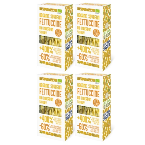 2+2 GRATIS! Bio Makaron Sojowy Pomarańczowy Fettuccine 200 g