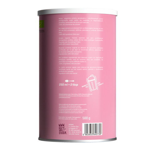 Bio Vege Protein Mix - białko malina 500 g