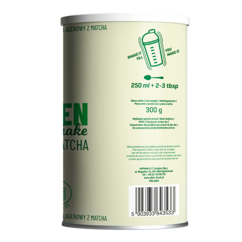 Beauty Kolagen Shake Matcha 300 g