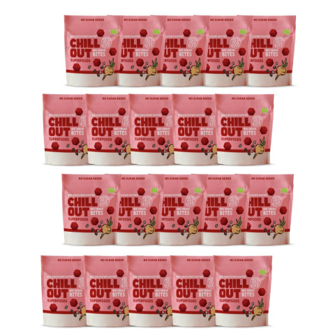 20x Bio Vegan Bites CHILL OUT (fruit cubes) - superfoods 120 g