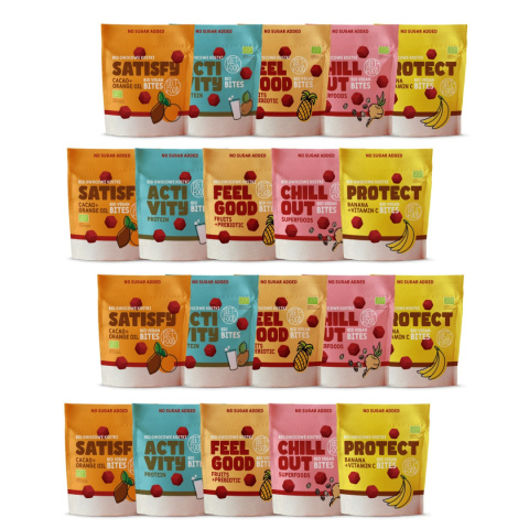 20x Bio Vegan Bites (fruit cubes) - mix of flavors 120 g