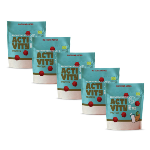 5x Bio Bites ACTIVITY (fruit cubes) - with protein 120 g