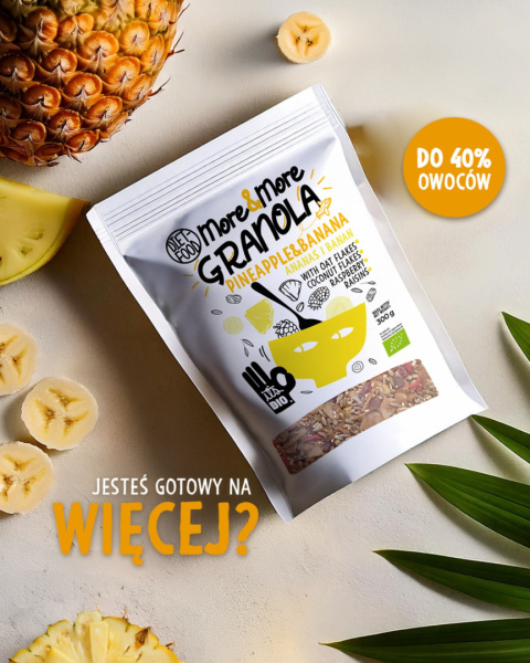 Bio Granola More&More - Pineapple and Banana 300 g