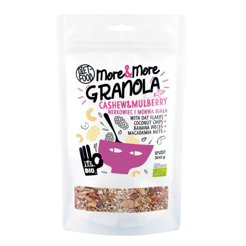 Bio Granola More&More - Cashew and Mulberry 300 g