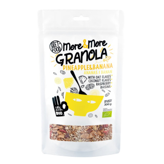 Bio Granola More&More - Ananas i Banan 300 g