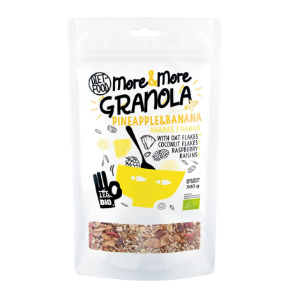 Bio Granola More&More - Pineapple and Banana 300 g