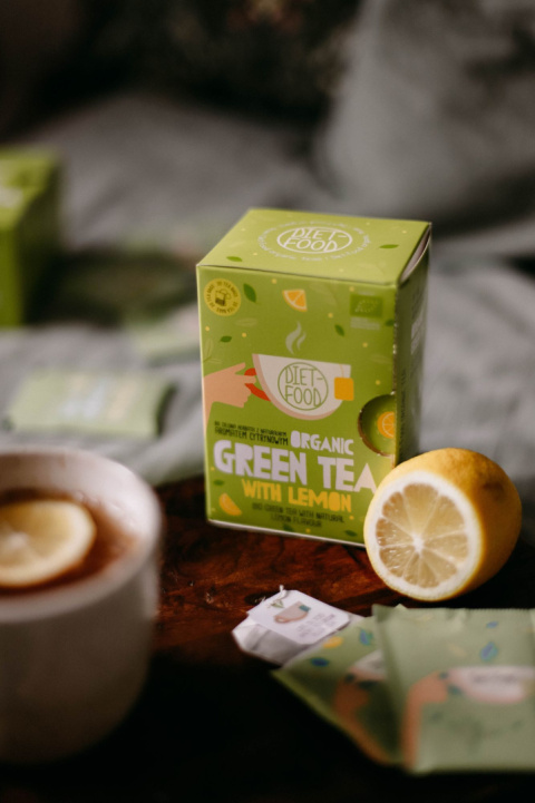 Bio Green Tea with Lemon - zielona herbata z naturalnym aromatem cytrynowym 20 torebek - 40 g