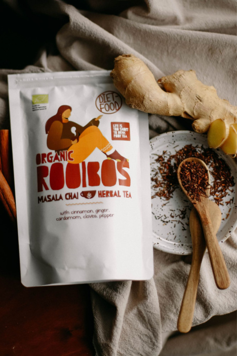 Bio Herbata Rooibos Masala Chai Liście 100 g