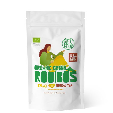 Bio Herbata Zielony Rooibos Relax Liście 100 g