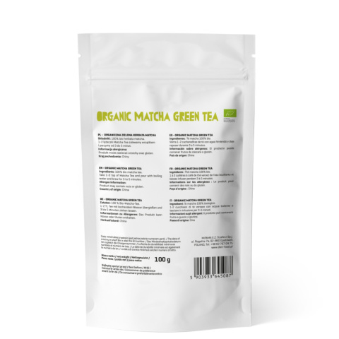 Bio Zielona Herbata Matcha Liście 100 g