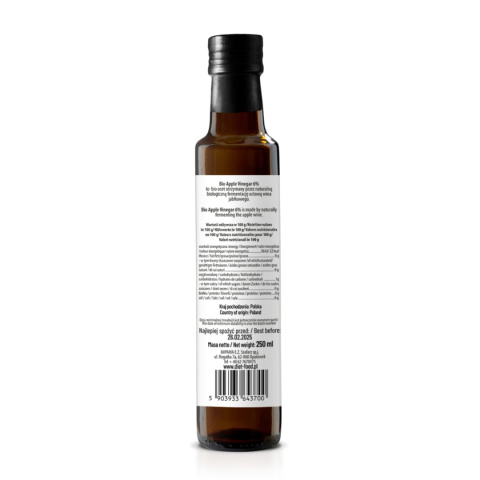 Bio Ocet Jabłkowy 6% 250 ml