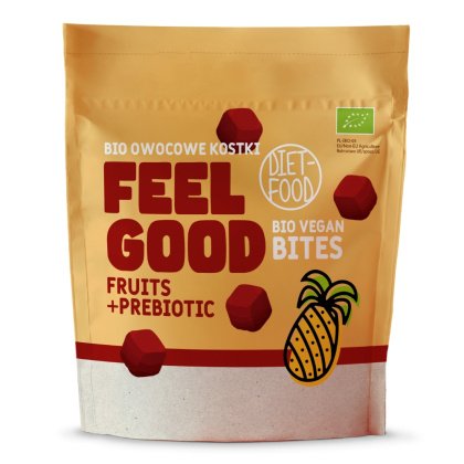 Bio Vegan Bites FEEL GOOD owocowe kostki - z prebiotykiem 120 g