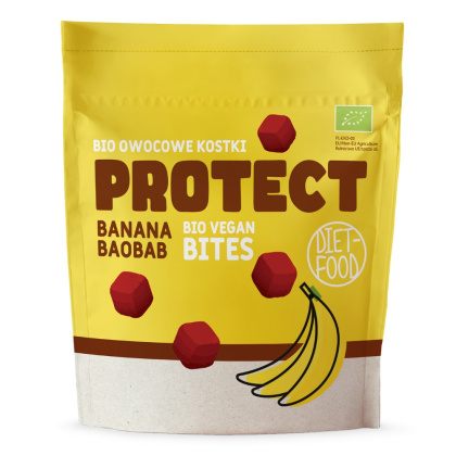 Bio Vegan Bites PROTECT fruit cubes - banana 120 g