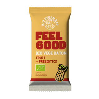 Bio Wegański Batonik FEEL GOOD - owocowy z prebiotykami 35 g