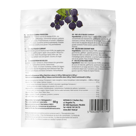 Bio Fruity Jelly Blackcurrant 50 g