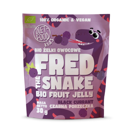 Bio Żelki Owocowe Fred The Snake - Czarna Porzeczka 30 g