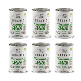 SET 6x Bio coconut milk 22% - can 400 ml