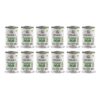 SET 12x Bio coconut milk 22% - can 400 ml