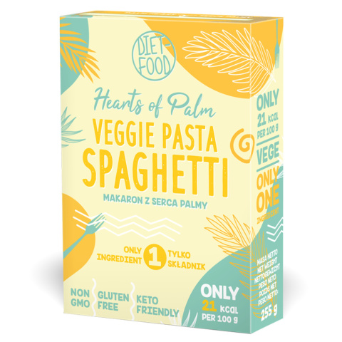 1+1 GRATIS! Keto makaron Spaghetti z Serca Palmy - pudełko 255 g