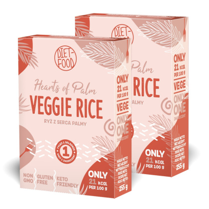 1+1 FREE! Keto Rice Noodles Hearts of Palm - box 255 g