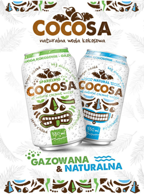48 x Cocosa Woda Kokosowa Gazowana 330 ml 48 x Cocosa Woda Kokosowa Gazowana 330 ml