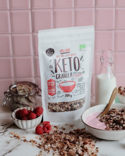 Bio Granola Keto Malina 200 g