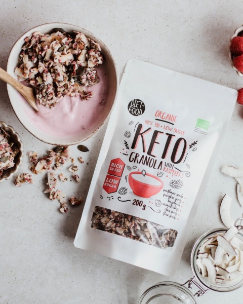 Bio Granola Keto Malina 200 g