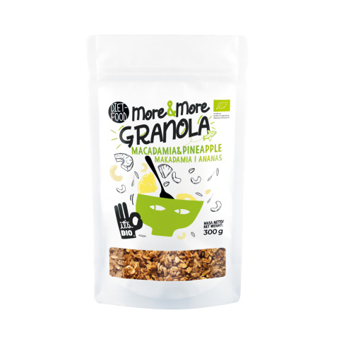 Bio Granola More&More - Makadamia i Ananas 300 g