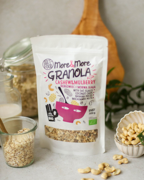 Bio Granola More&More - Nerkowiec i Morwa Biała 300 g