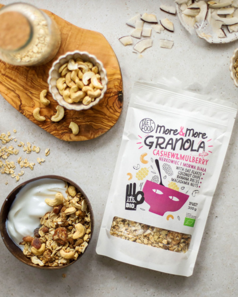 Bio Granola More&More - Nerkowiec i Morwa Biała 300 g