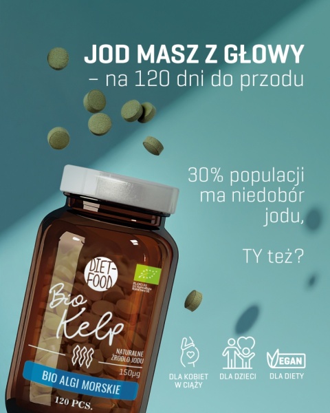 Bio Kelp Algi Morskie 41 g - 120 tabl.