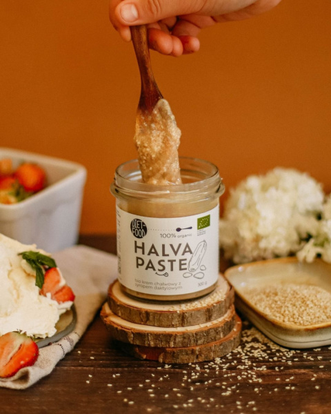 Bio Krem Chałwowy z Syropem Daktylowym 300 g Bio Krem Chałwowy z Syropem Daktylowym 300 g
