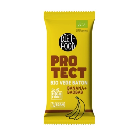 Bio Vegan Bar PROTECT - banana with baobab 35 g