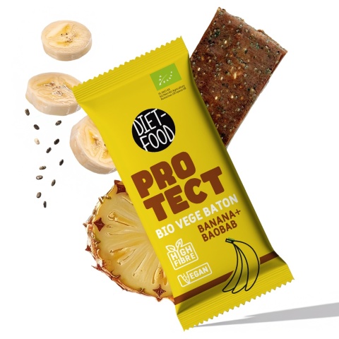 Bio Vegan Bar PROTECT - banana with baobab 35 g