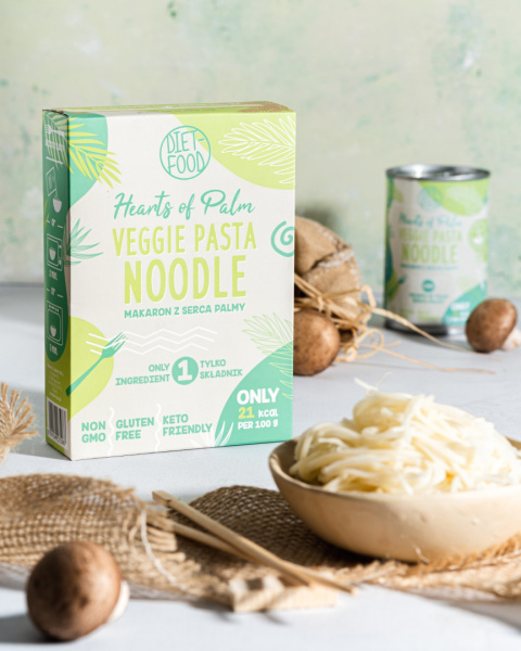 Keto makaron Noodle z Serca Palmy - pudełko 255 g