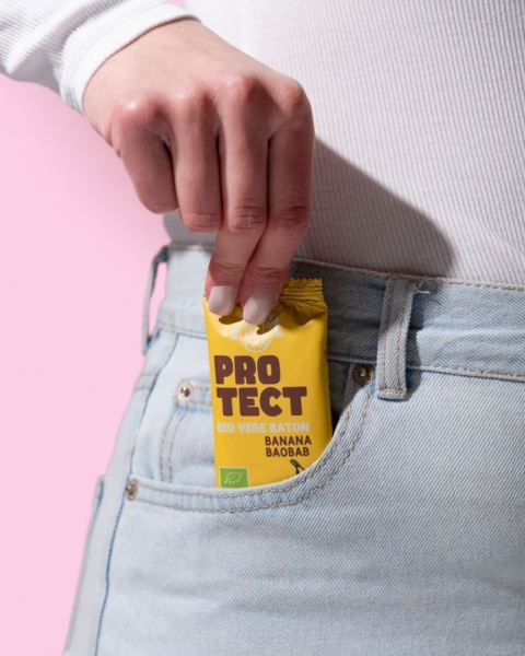 20 x Bio Vegan Bar PROTECT - banana with baobab 35 g