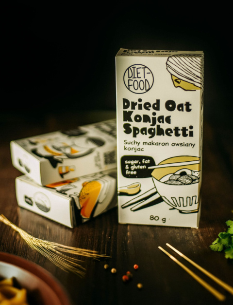 Suchy Makaron Owsiany Shirataki Konjac Spaghetti 80 g