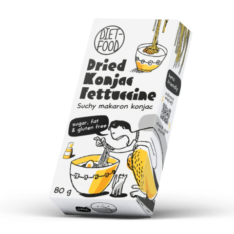 Suchy Makaron Shirataki Konjac Fettucine 80 g